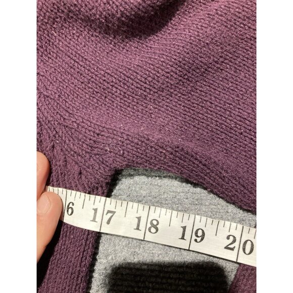 Arizona Hoodie Women’s Size Medium Purple Long Sleeve Button Up - Picture 7 of 11